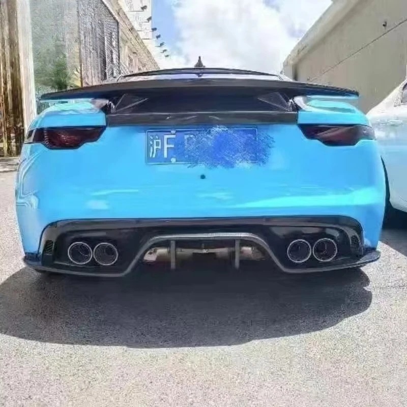 P7 Style Tail Carbon Fiber Rear Spoiler Body Kit Decorative Accessories for  F-TYPE Upgrade